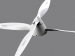 Falcon Kontra-Propeller Carbon 22x16,5F Front white